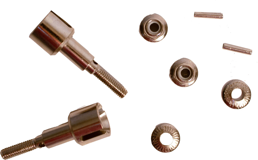 REAR WHEEL SHAFTS,LOCK NUTS &  PINS-BIG BEAR