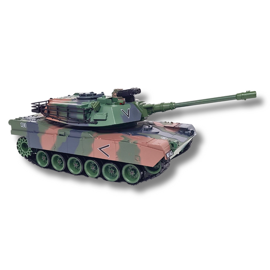 1/18 Scale US M1A2- 2.4Ghz RC Tank Force (Green Camo or Tan)