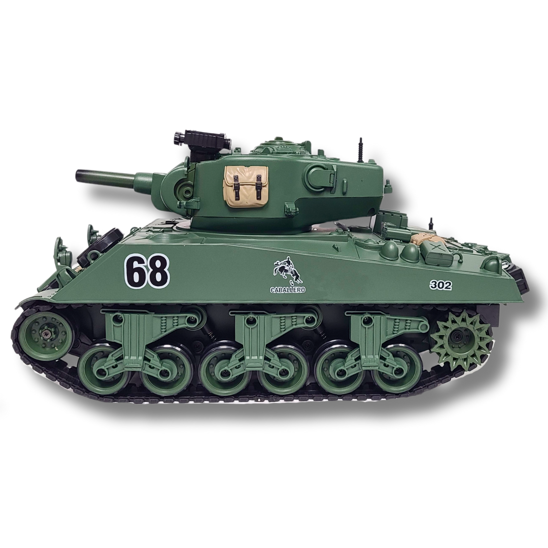 1/18 Scale US M4A3 Sherman- 2.4Ghz RC Tank Force