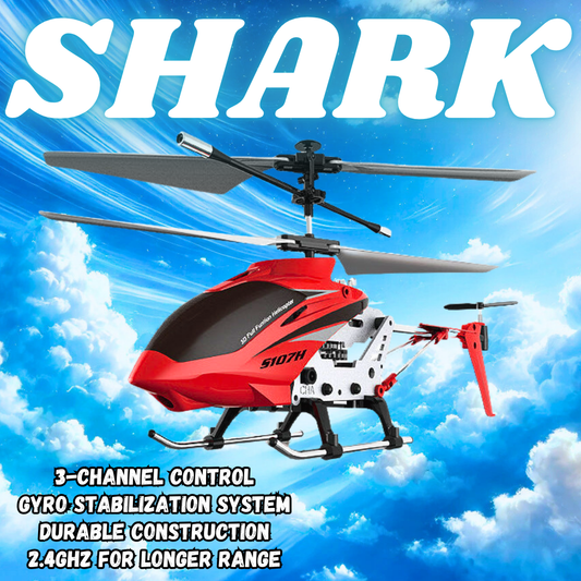 SHARK 3 Channel 2.4Ghz Gyro RC Helicopter