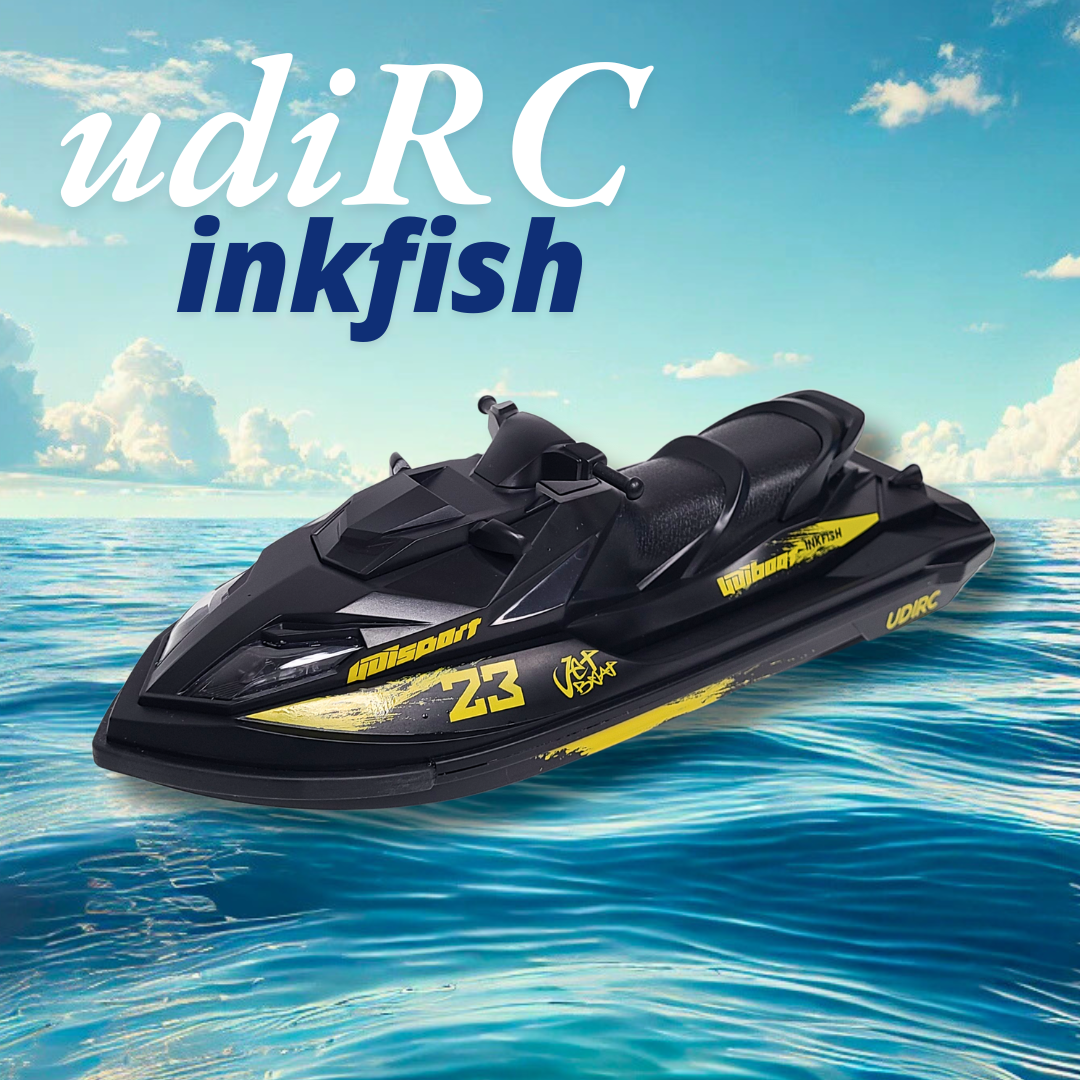 UDIRC Inkfish Brushed RC Jet Boat with Self-Righting, & Jet Pump Propulsion