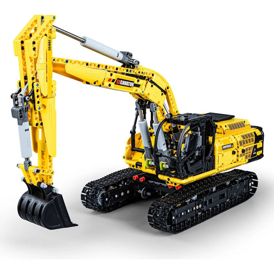 CaDA Full Function Excavator Construction Series (Non-Motorized) Brick Building Set 1,702 Pieces