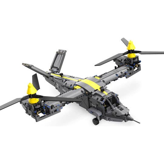 CaDA Tiltrotor Helicopter (Non-Motorized) Brick Building Set 1,436 Pieces