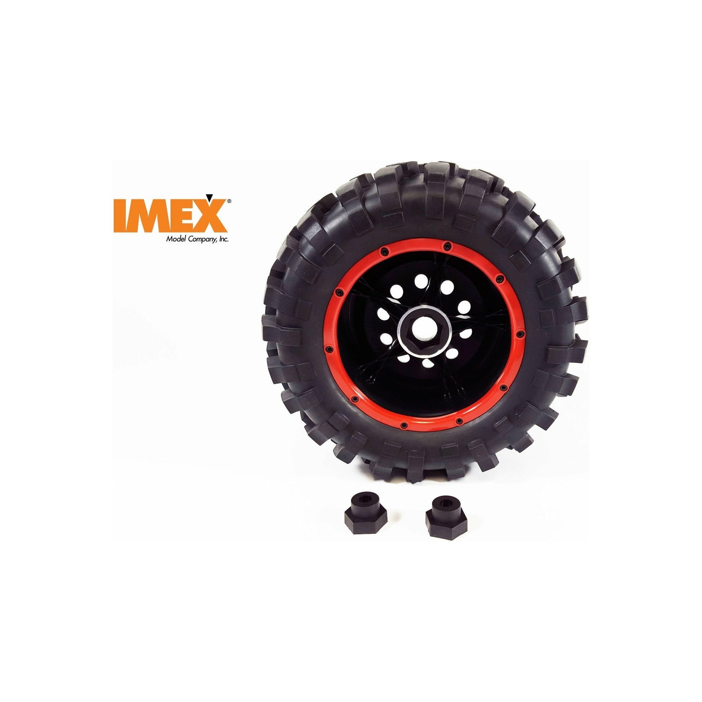 J-8 Tires & Pluto Rims with Beadlocks 24mm Hex (1 Pair) (Choose Color Combos)