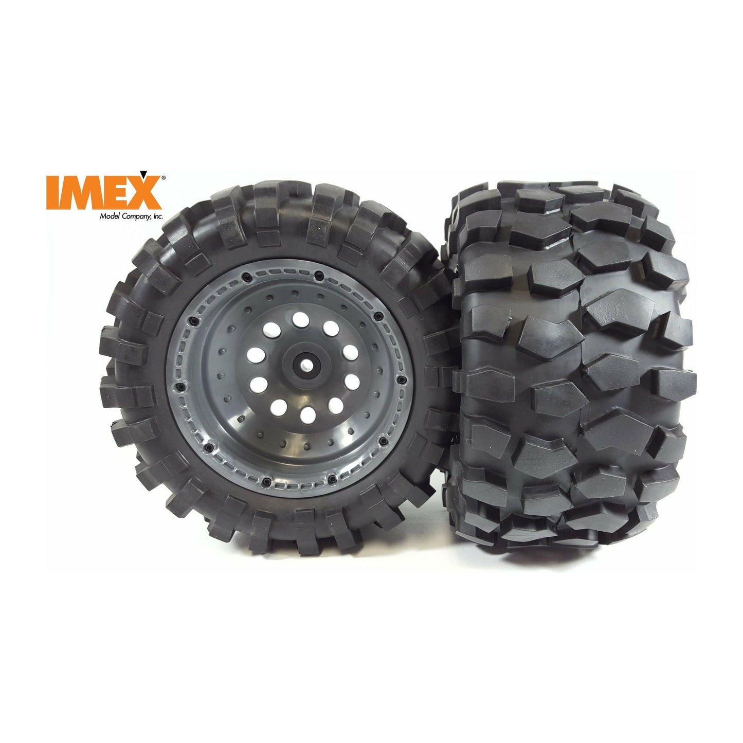 J-8 Tires & Pluto Rims with Beadlocks 24mm Hex (1 Pair) (Choose Color Combos)