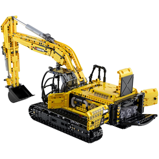 CaDA Full Function Excavator Construction Series (Non-Motorized) Brick Building Set 1,702 Pieces