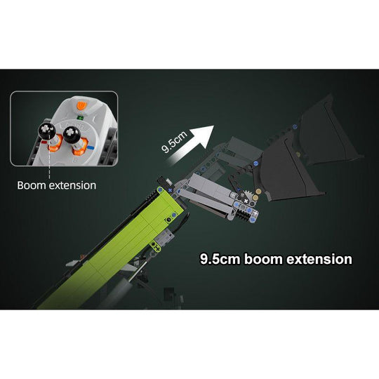CaDA Masters Telehandler Loader 1:17 Scale Remote Controlled Construction Series 1:17 Scale Full Function Brick Building Set 1,469 Pieces