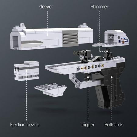 CaDA Model Double-Barrel Pistol Brick Building Set 250 Pieces