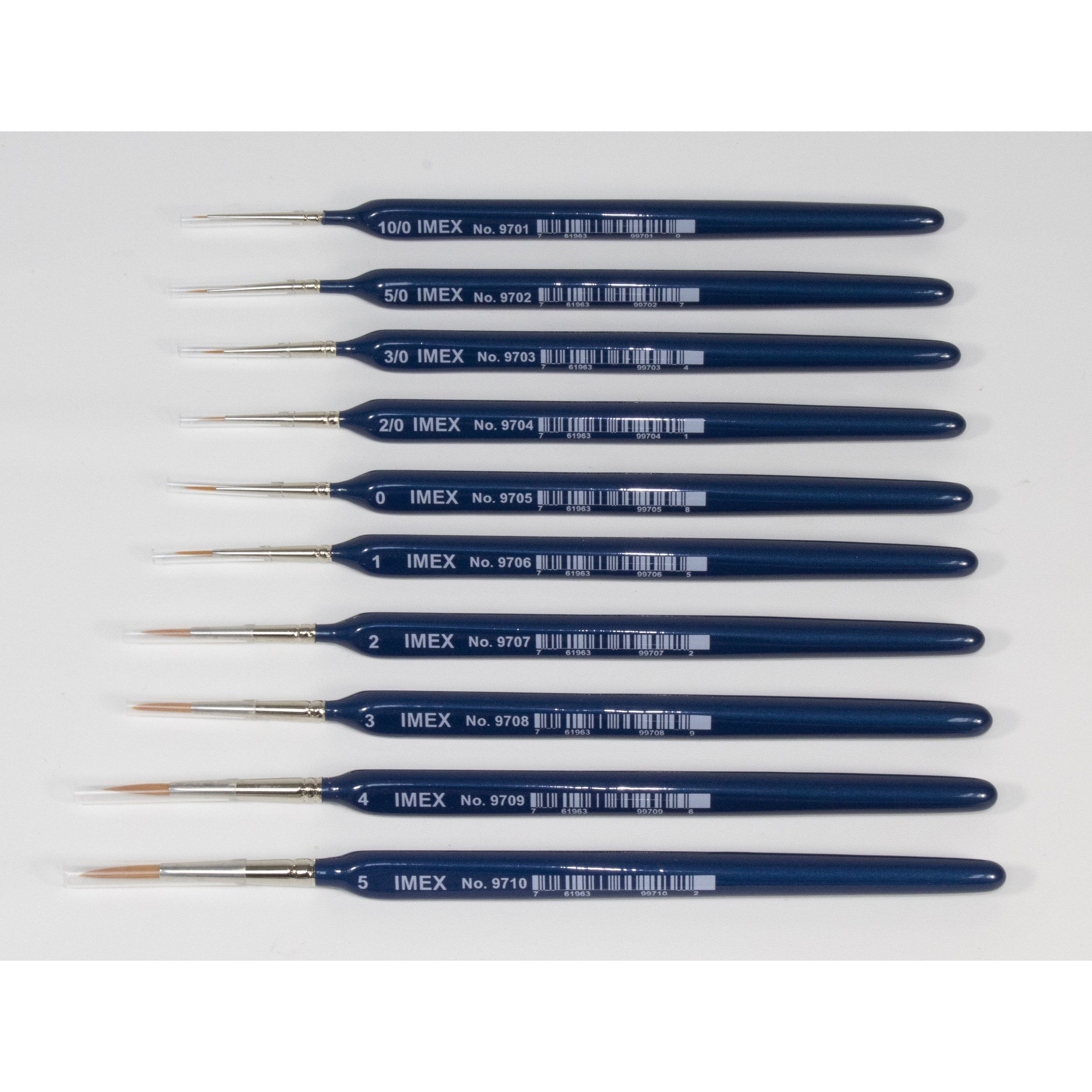 IMEX Triangular Golden Sable Brushes (Pick Size) - Taigen Tanks