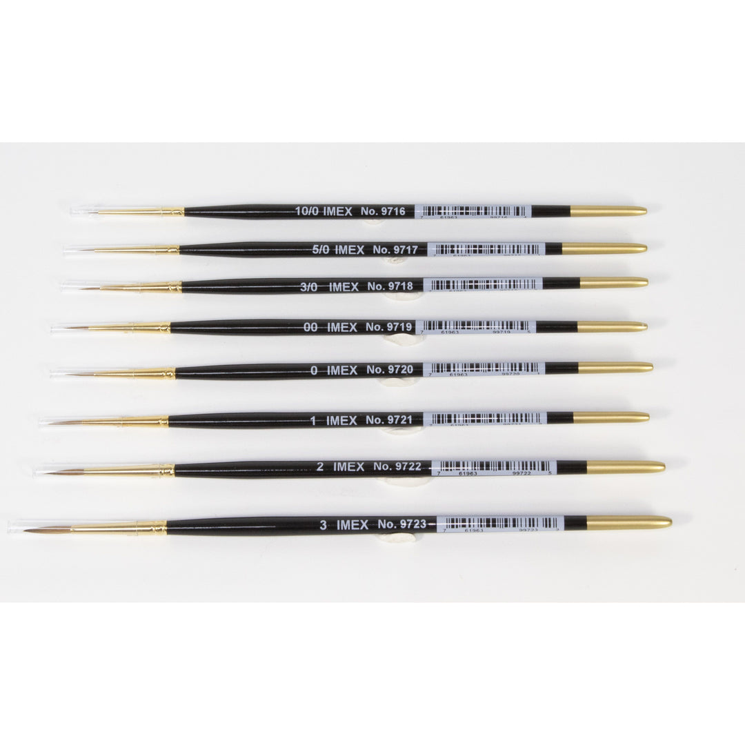 IMEX Kolinsky Red Sable Brushes (Pick Size) - Taigen Tanks