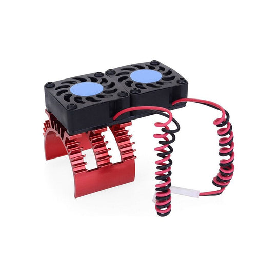 Aluminum Slotted Heatsink with Dual Fans (Multiple Colors)