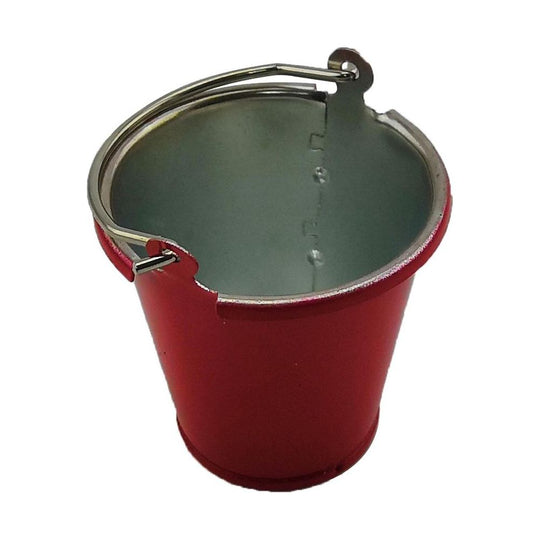 Red metal Buckets (2 different size options)