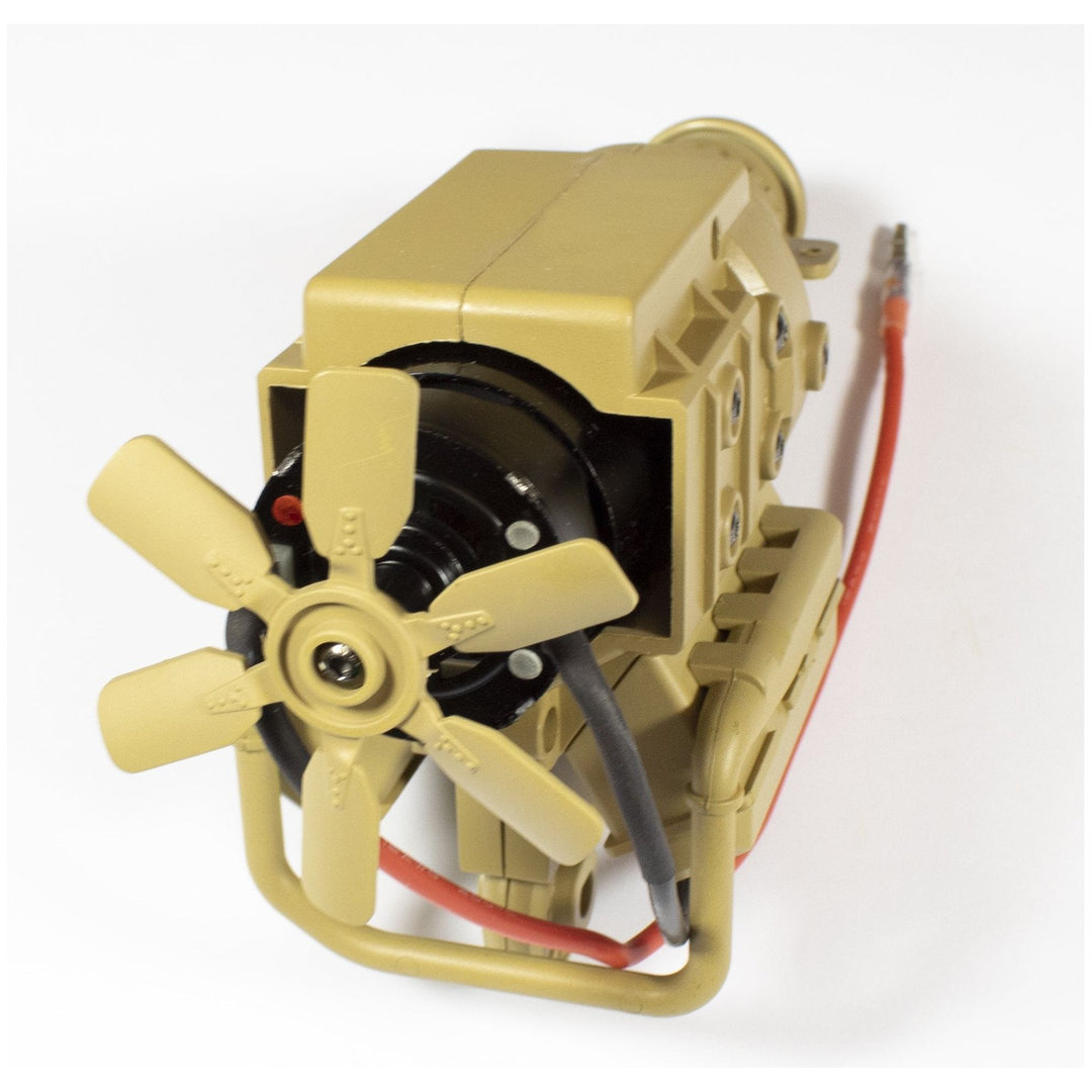 High Torque 550 Motor w/ Detailed Engine & Radiator Fan (Green/Tan)