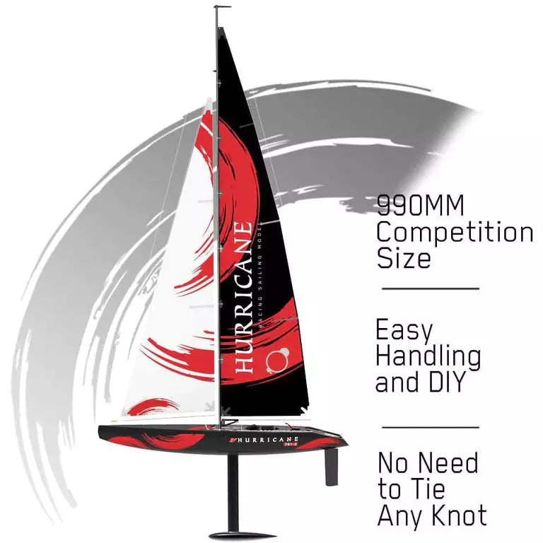 HURRICANE 1 Meter Hull Sailboat- RTR Wind Powered