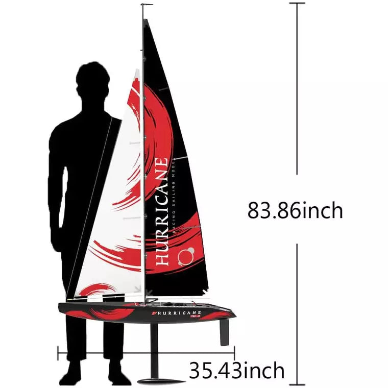 HURRICANE 1 Meter Hull Sailboat- RTR Wind Powered