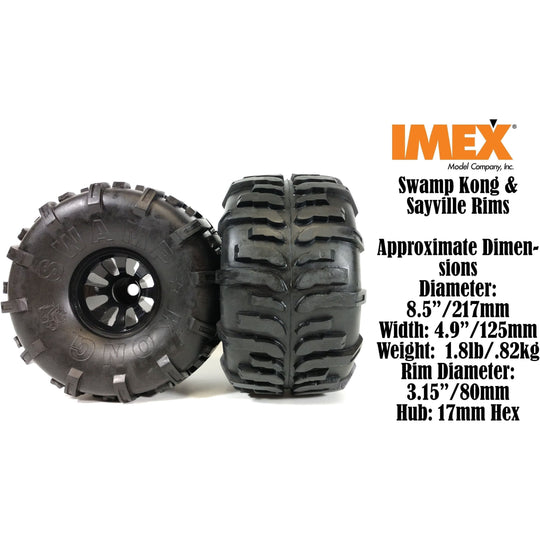 Swamp Kong Tires w/ Sayville Rims (2 Pair) (Choose Colors)