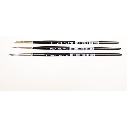 IMEX Martisan Kolinsky Angled Tip Brushes (Pick Size)