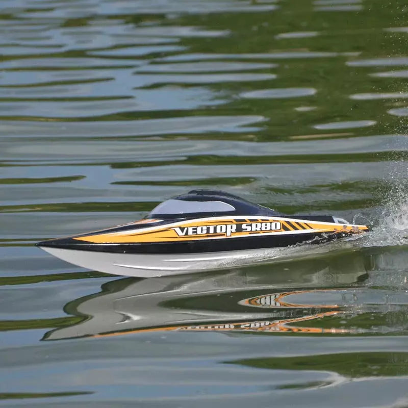 VECTOR SR80 45MPH High Speed Race Boat Brushless ARTR (Black)