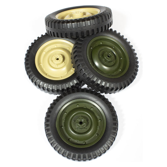 Willys Tires (1 Pair) (Green/Tan)