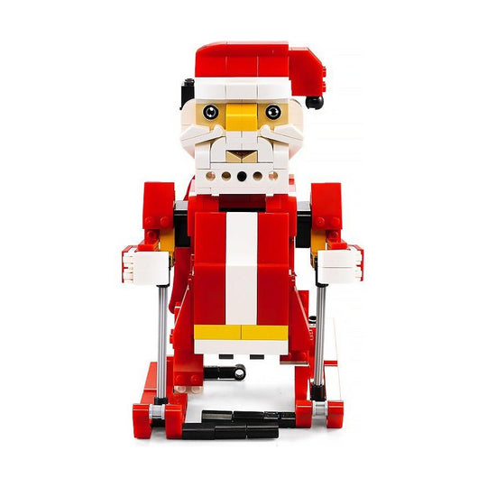 CaDA Santa Claus 2-in-1 Building Set with Motion, Sound, Lights & Sleigh – 439 Pieces