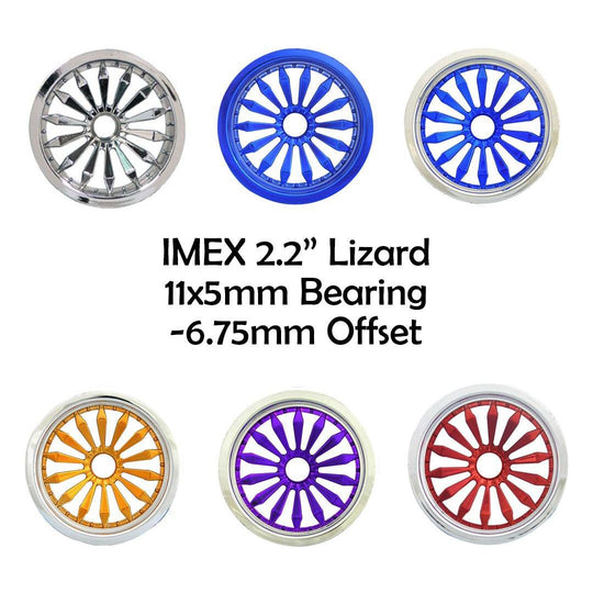 IMEX 2.2" Lizard Rims - 11x5mm Bearing (1 Front Pair)