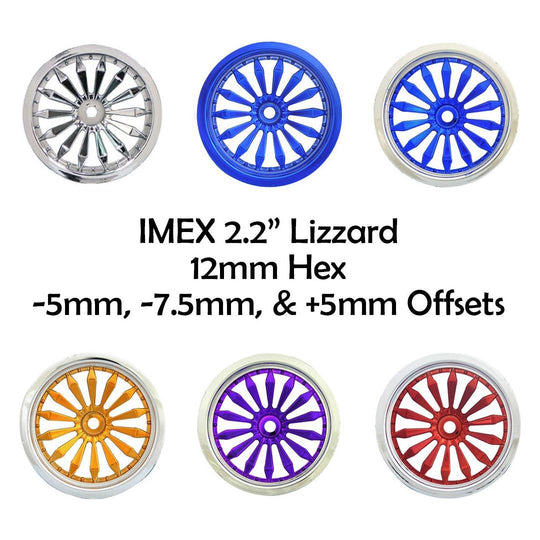 IMEX 2.2" Lizard Rims - 12mm Hex (1 Pair)