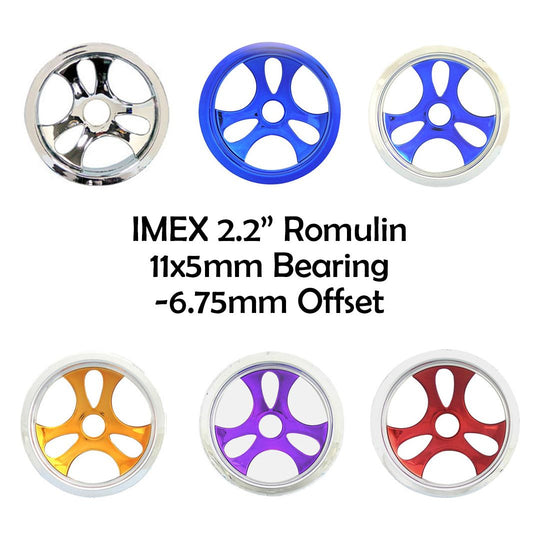 IMEX 2.2" Romulin Rims - 12mm Hex (1 Pair)