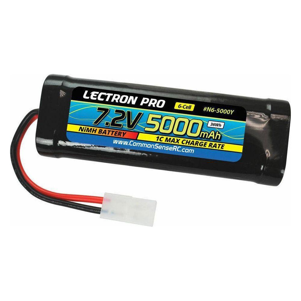 Lectron Pro NiMH 7.2V (6-cell) 5000mAh Flat Pack with Tamiya Connector