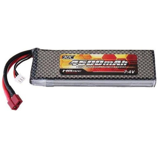 7.4V 2S 4500mAh Lipo Battery (T-Plug)